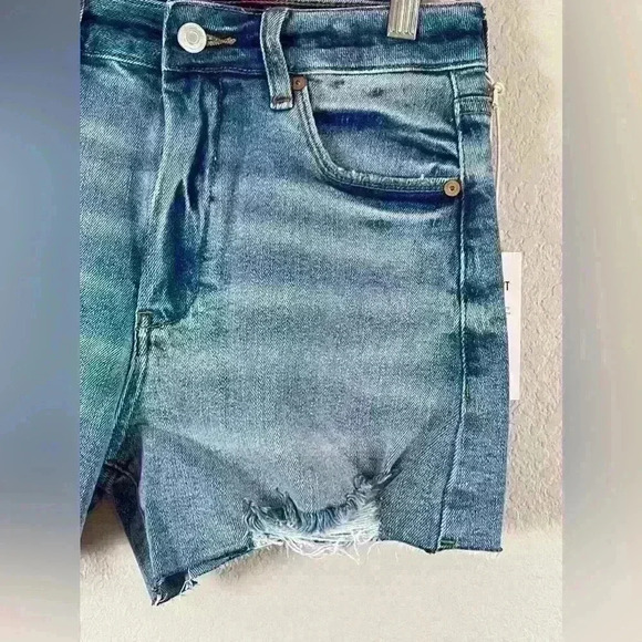 Blank NYC The Reeve High-Rise Ribcage Distressed Jean Short Women's 25 NWT - Picture 10 of 14